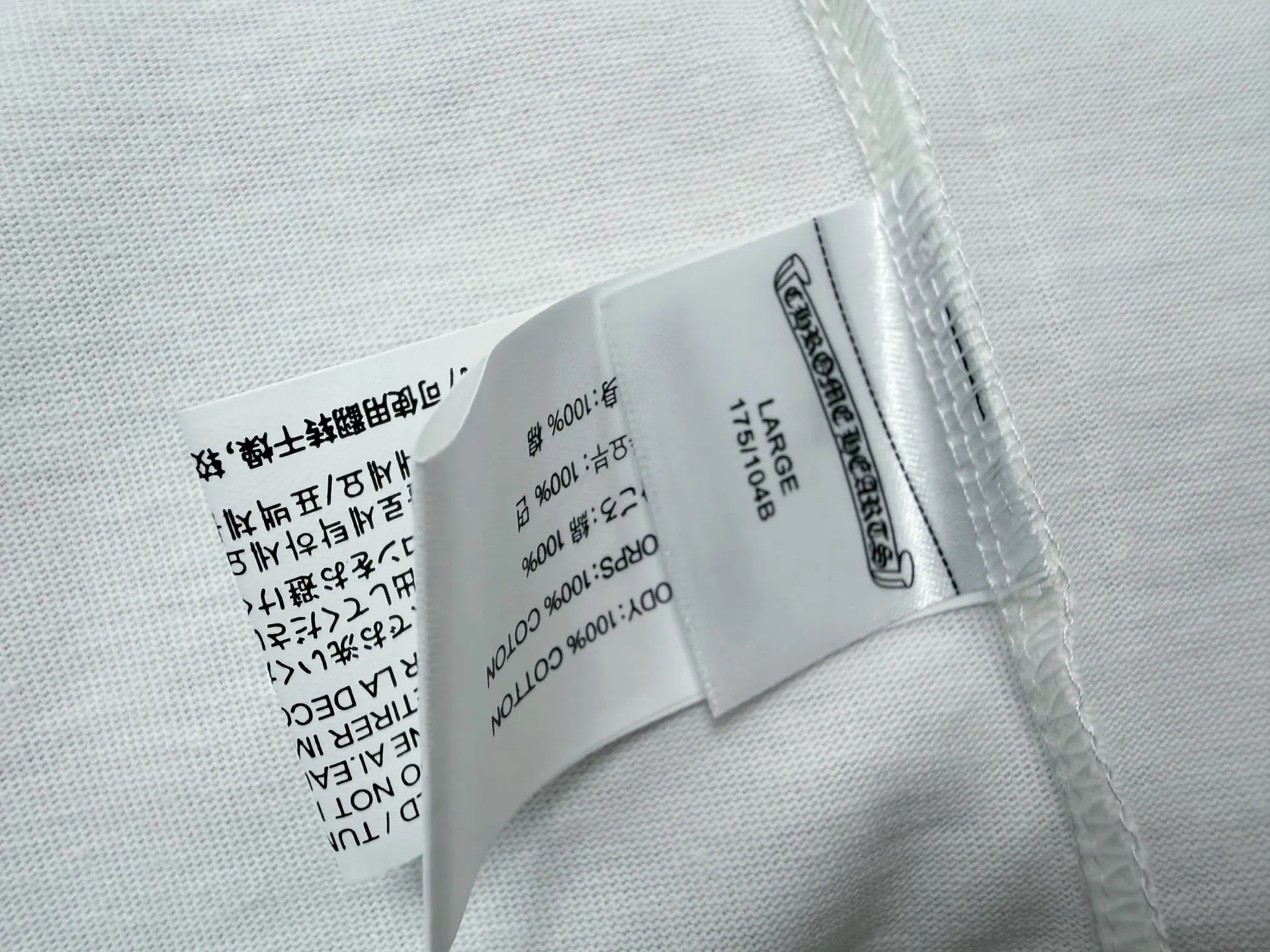 ￼ 【Chrome Hearts】 25ss T Same Style T Versatile : Black White Size：S-XL